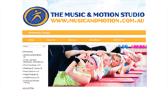 Desktop Screenshot of musicandmotion.com.au