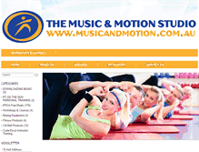 Tablet Screenshot of musicandmotion.com.au